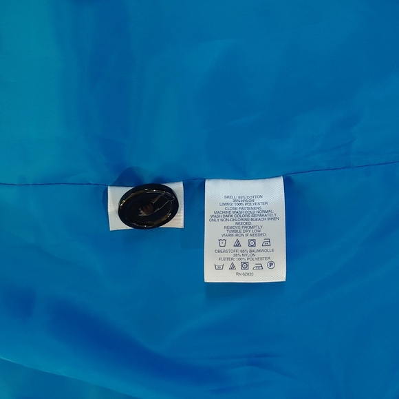 LANDS' END Sz S TALL Women's Belted Blue Trench Coat Single-Breasted Epaulets - Picture 9 of 9